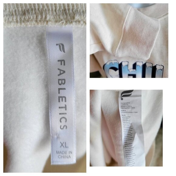 Fabletics "Chill" Graphic Crewneck Sweatshirt XL - Picture 7 of 7